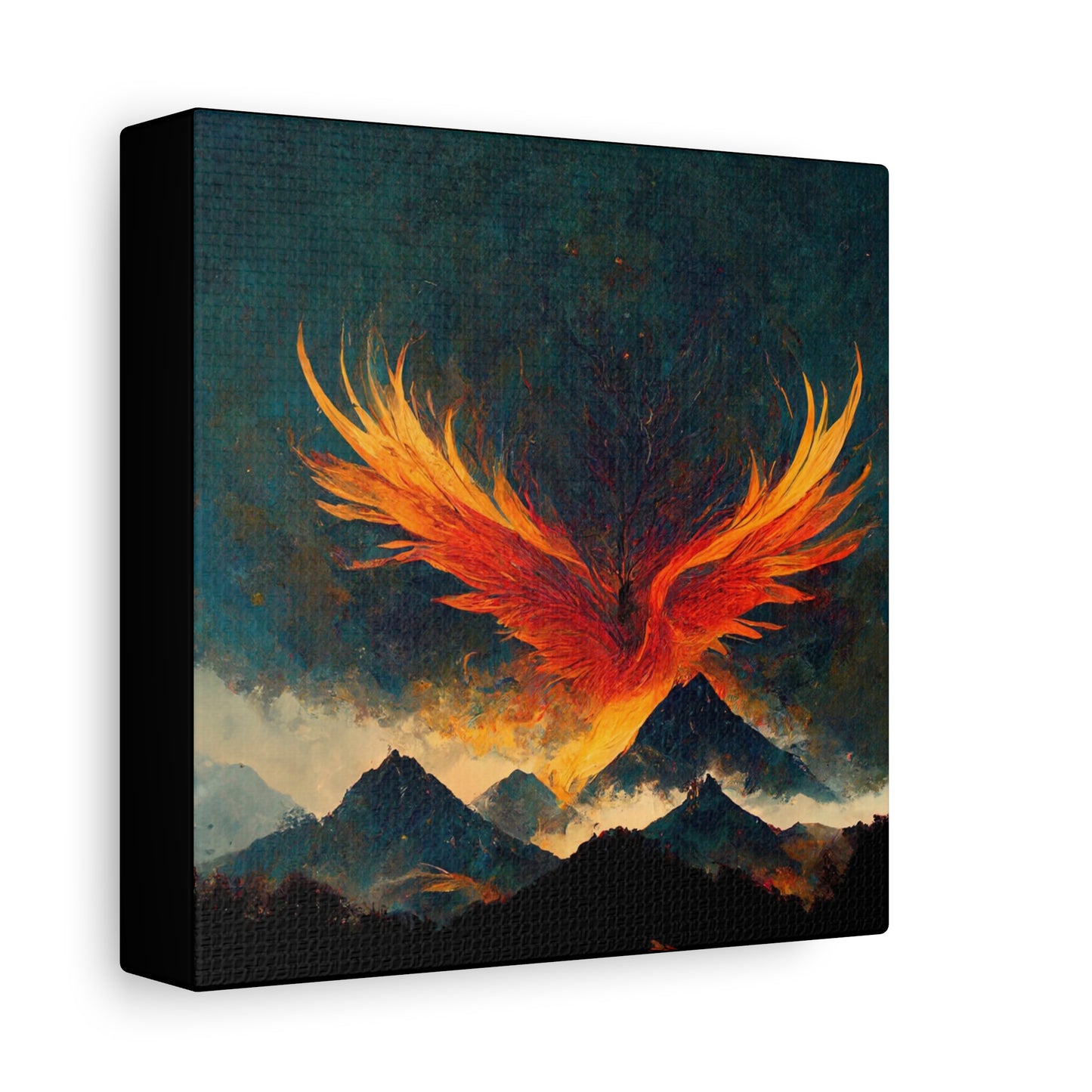 Phoenix Rising Wall Art, Canvas Print for Home Decor, Inspirational Art, Gift for Art Lovers, Tribal Decorations, Unique Artwork