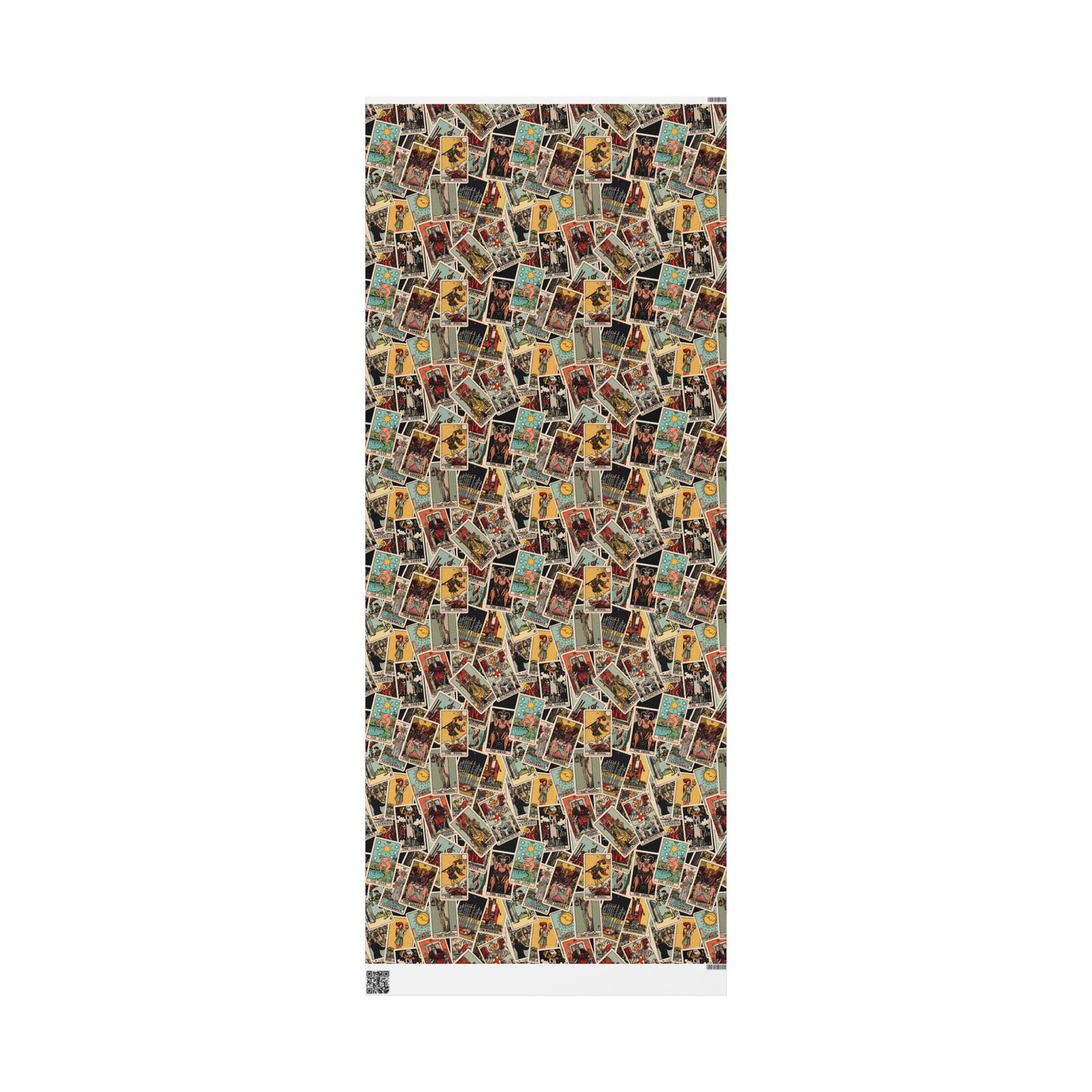 Tarot Wrapping Paper, Rider Waite Gift Wrap, Halloween, Birthday Gifts, Holiday Wrapping, Scattered Tarot Cards, Paper Roll