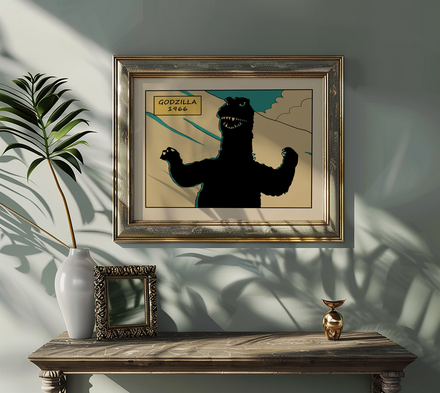 Godzilla 1966 Art Print