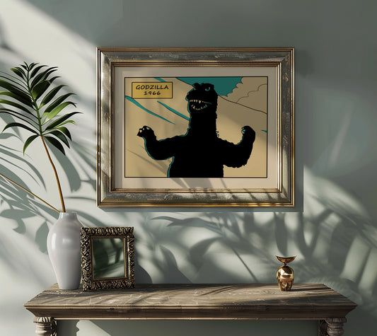 Godzilla 1966 Art Print