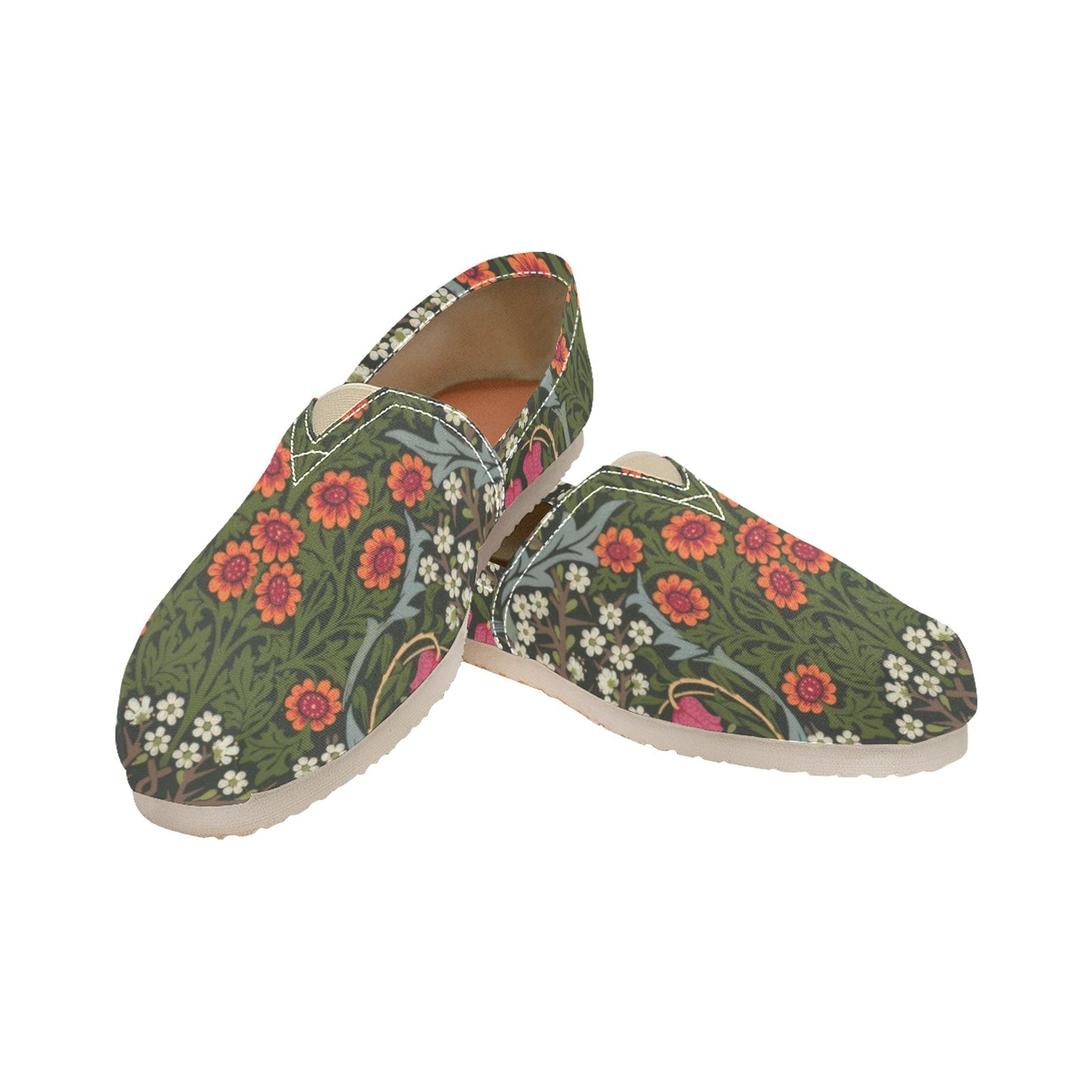 William Morris Shoes - Canvas Slip On Shoes - Art Shoes - Retro Shoes