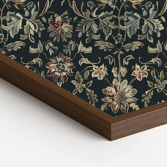 Dark Academia Floral Wall Art Including Frame