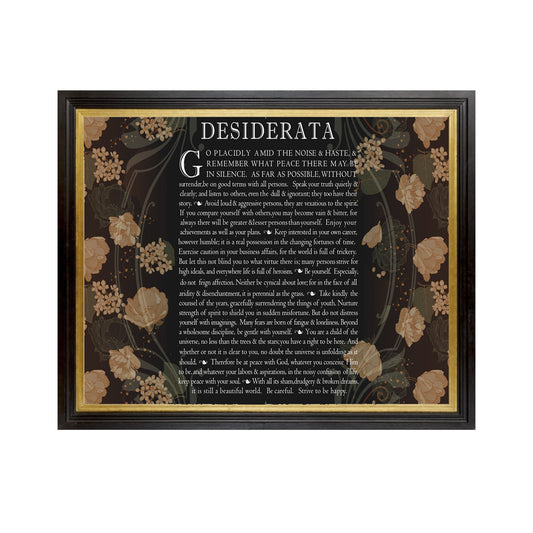 Desiderata Print - Desiderata Poem - Poem Print -