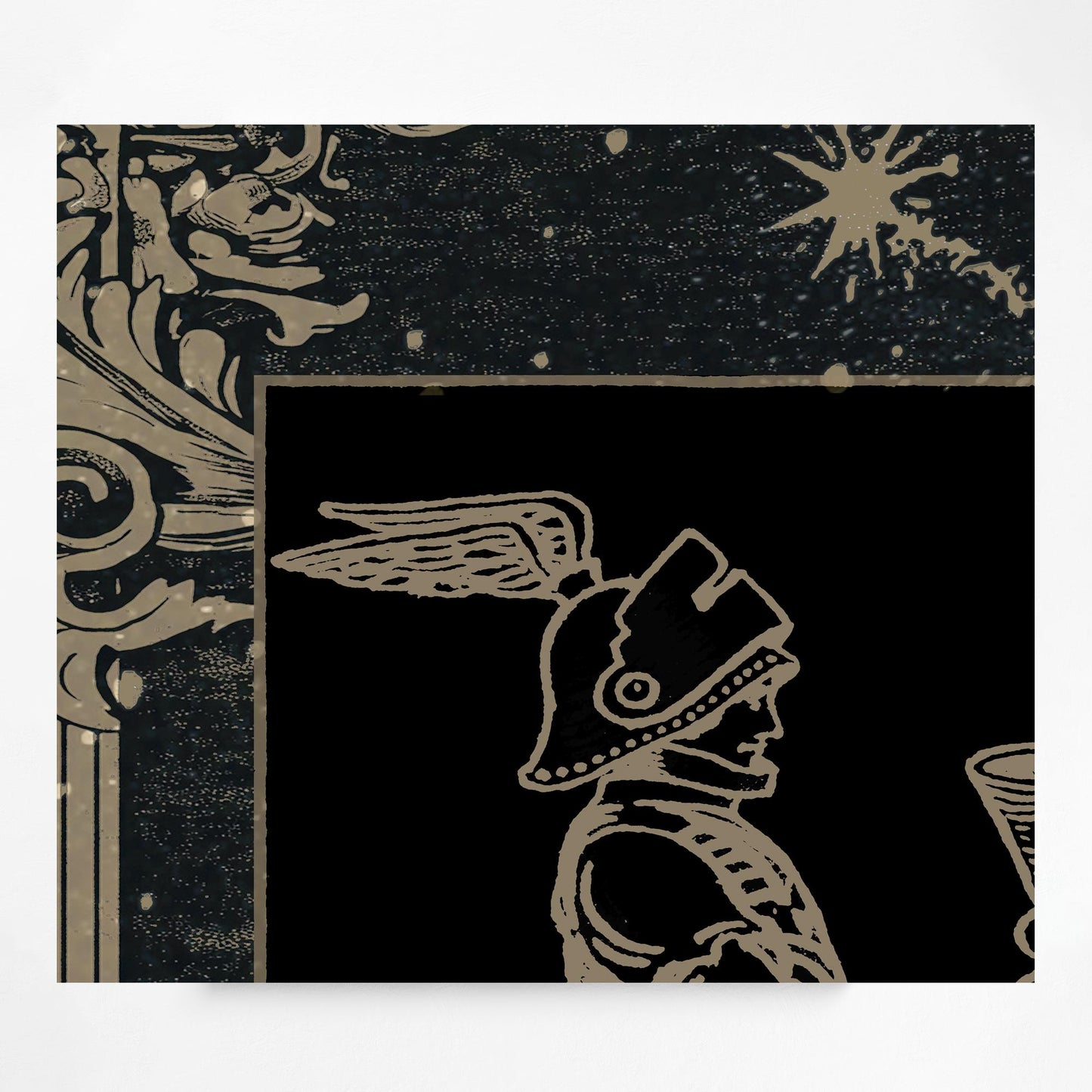 The Knight of Cups Card Print - Floral Nouveau Tarot - Unique Tarot Print - Vintage Tarot Art