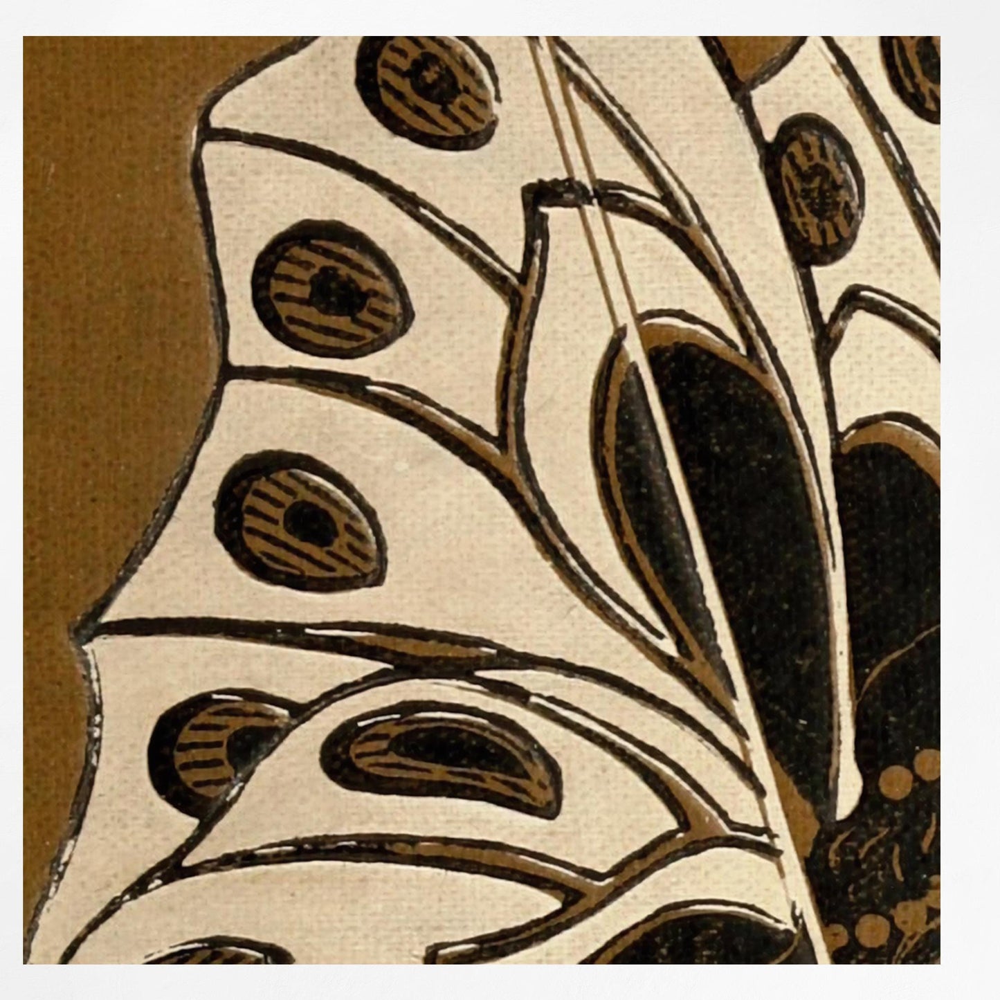 Vintage Fairy Book Cover Print - Beige and Gold - Art Nouveau Poster - Butterfly Floral Print - Bohemian Print Large Artwork