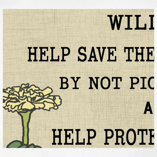 Vintage Wildflowers Quote Print Garden Club Sign Art Nouveau Beige Neutral Decor Premium Archival Paper by DesignBohemian