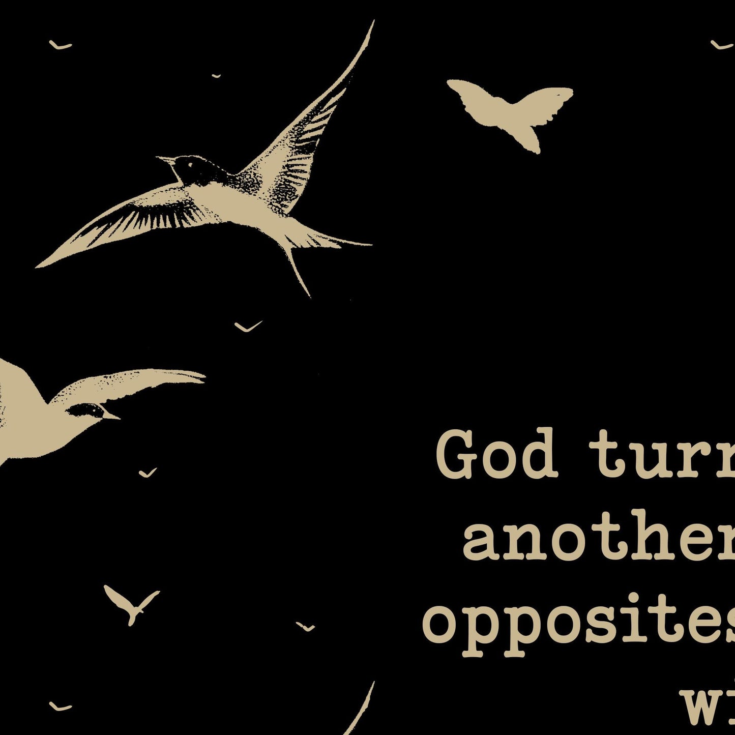 Rumi Wings Poem Art Print - Literary Wall Art