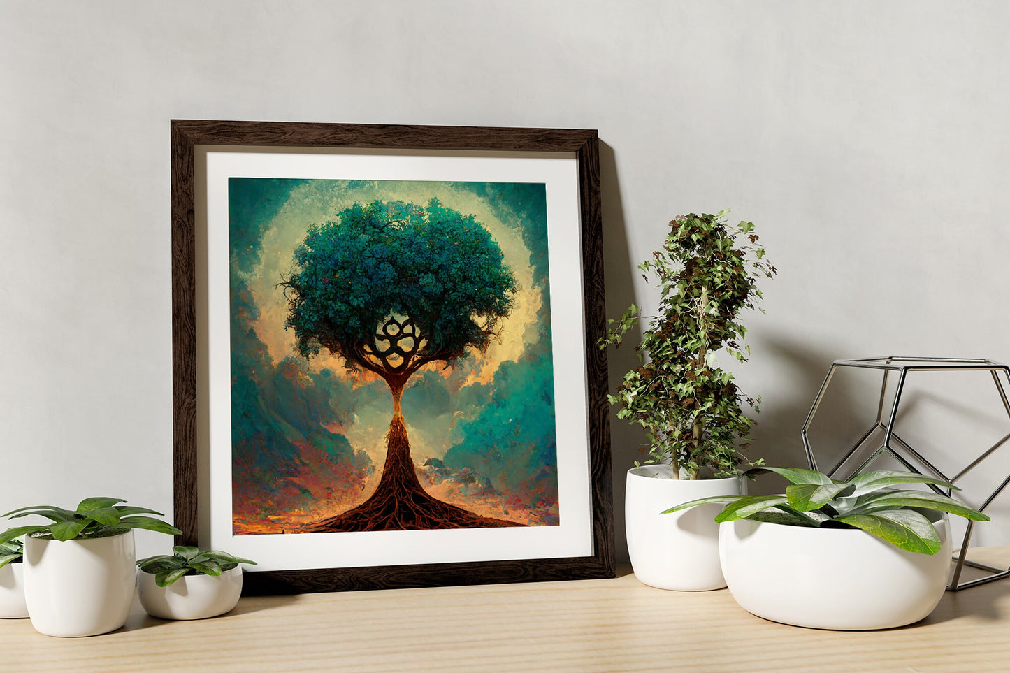 Tree of Life - As Above So Below Surreal Art Upper world and lower world - Art Print - For Your Sacred Space