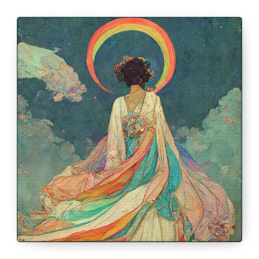 Dreamy Rainbow Canvas Art Print, Vibrant Wall Decor, Colorful Boho Decor, Gift for Art Lovers, Home Wall Art, Inspirational Artwork by DesignBohemian