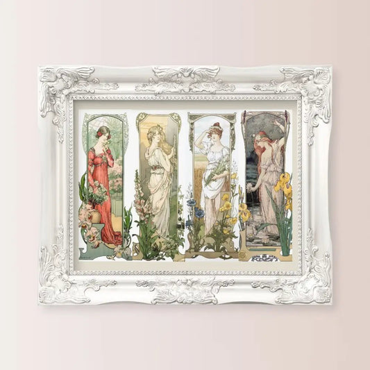 Elizabeth Sonrel Art Nouveau Floral Print French Painting Fleurs Des Champs Montagnes 10x15 5x7 by My Store