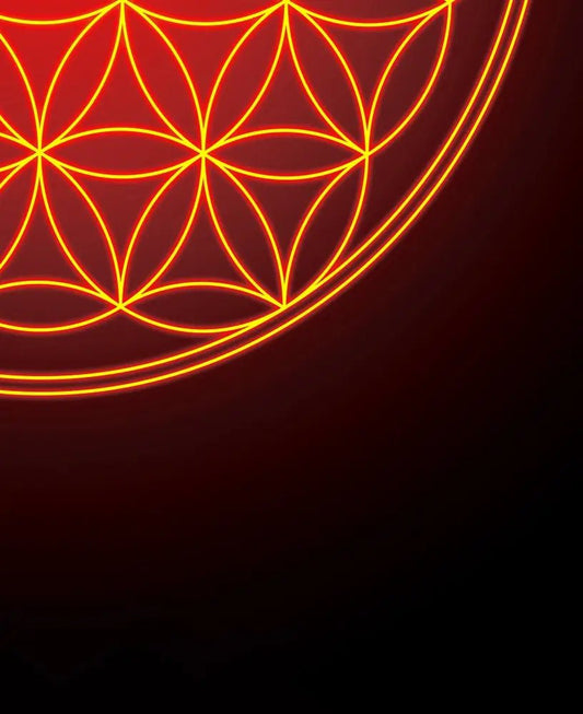 Flower of Life Sacred Geometry Unframed Print Poster Art for Harmonious Home and Office Decorations by My Store