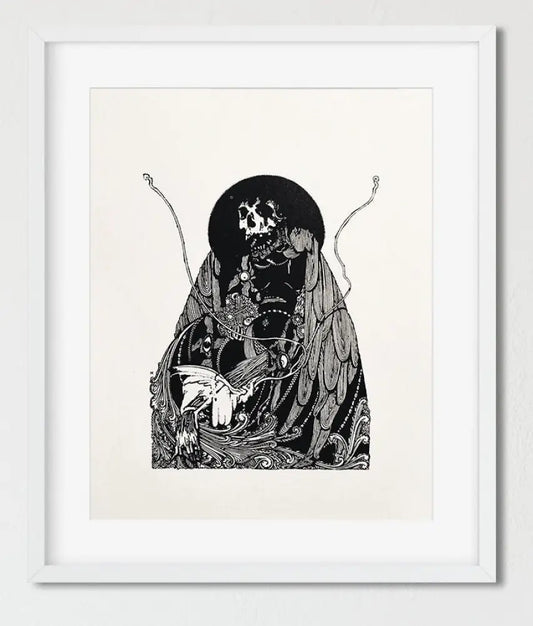Four Edgar Allen Poe Illustrations Prints By Harry Clarke Gothic Art Posters Collection by My Store