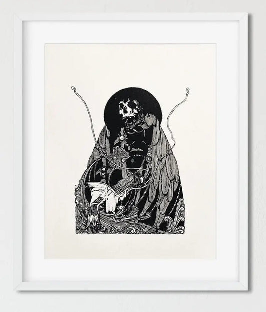 Four Edgar Allen Poe Illustrations Prints By Harry Clarke Gothic Art Posters Collection by My Store