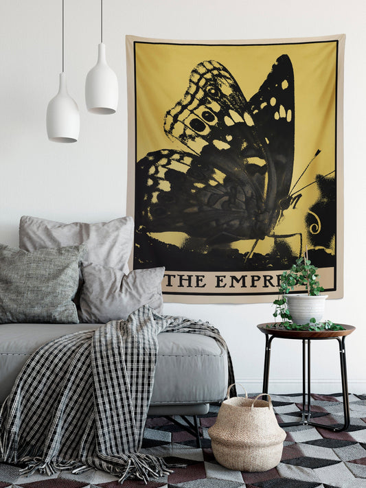 Empress Butterfly Tarot Card Tapestry - Vivid Colors