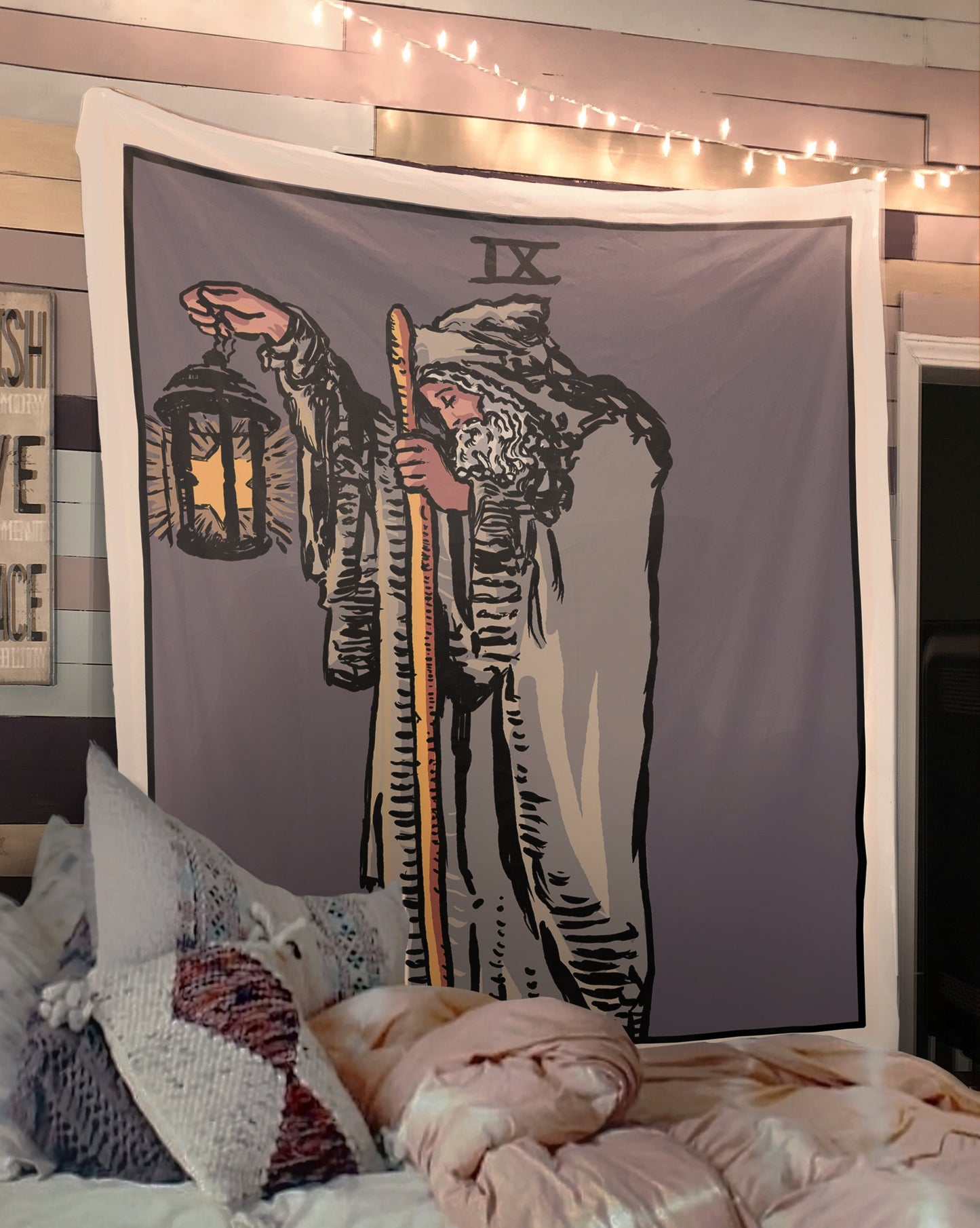 The Hermit Tarot Card Tapestry - Rider Waite Smith Deck
