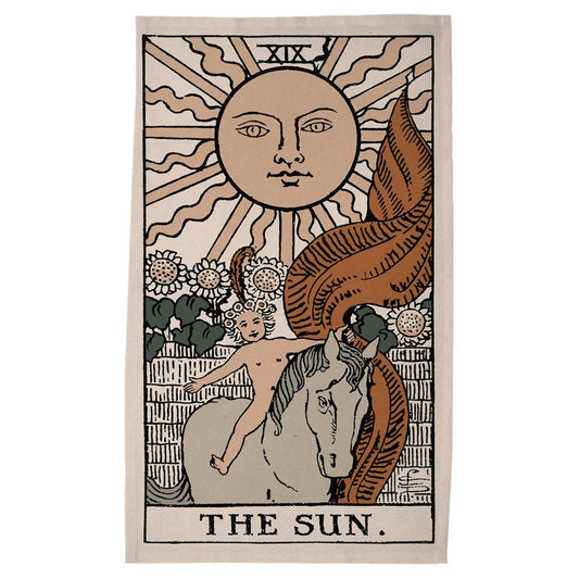 The Sun Tarot Card Tapestry - Rider Waite Smith Deck Art