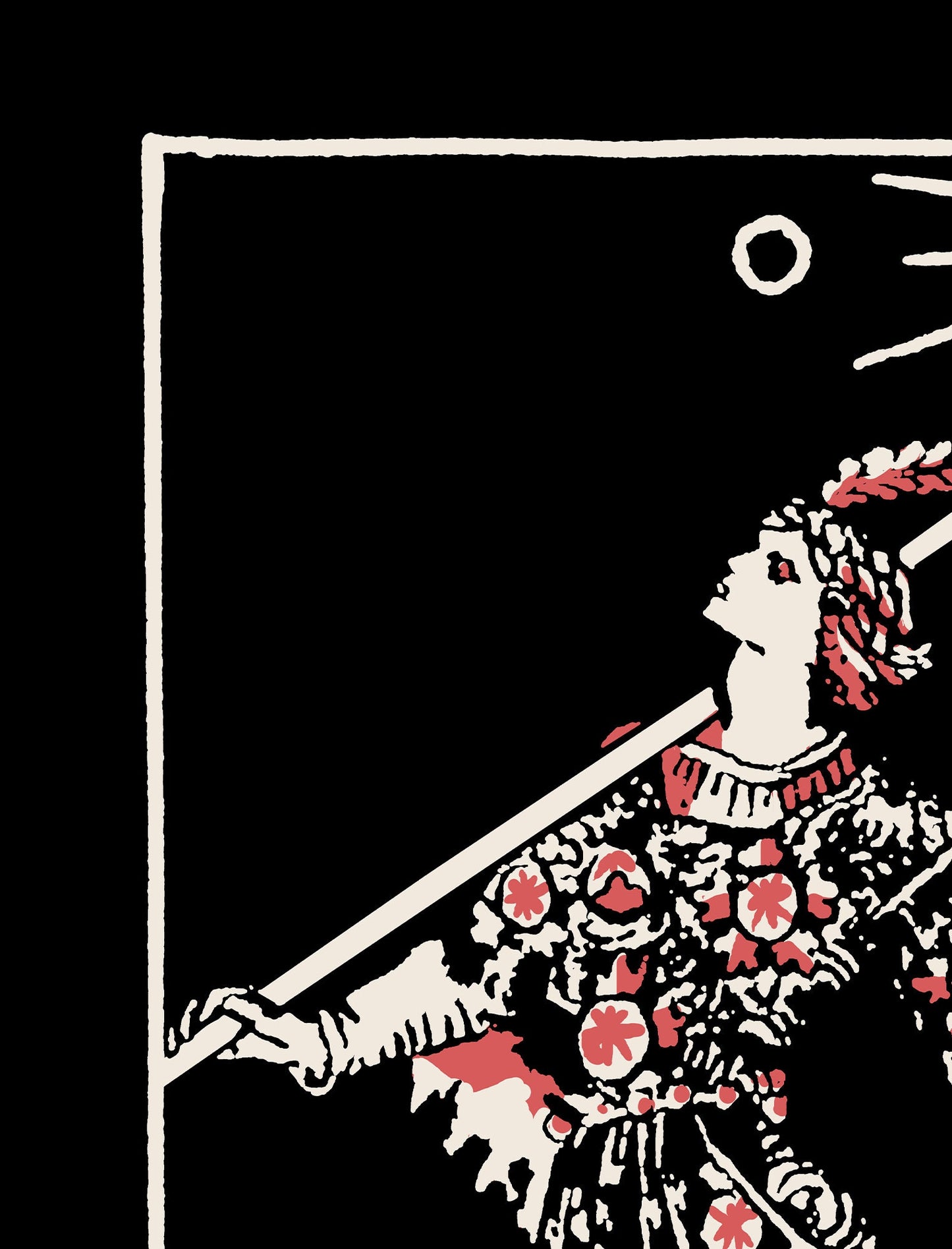 The Fool - Tarot Card Three Color Print - The Fool Card 3 Color Poster, No Frame