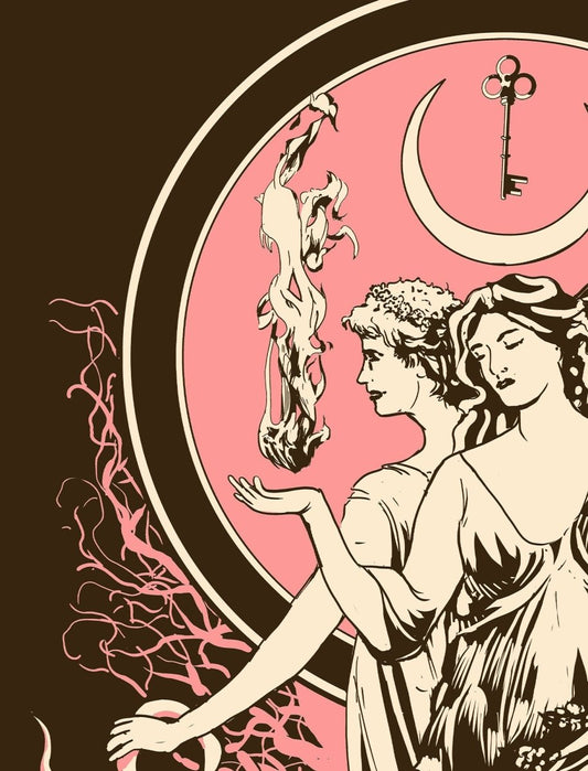 Hecate Tapestry - Wiccan Neapolitan Witch, Moon Goddess Wall Art
