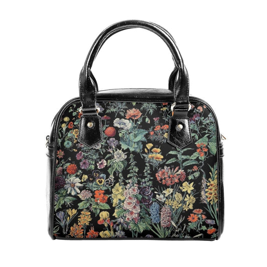 Vintage Handbag - Floral Vintage Bag - Millot Floral Shoulder Handbag