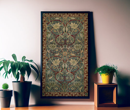 William Morris Floral Art Nouveau Print - Art Nouveau Poster Bohemian Print Large Artwork - Long Poster