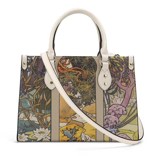 Art Nouveau Purse - Mucha Handbag - Luxury Vegan Leather - With Shoulder Strap