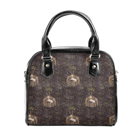 Vintage Unicorn Handbag - Millefleur Purse - Medieval Bag - Unicorn in Captivity - Faux Leather