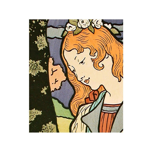 Art Nouveau Goddess Print: Vintage Bohemian Poster, Grasset - Colorful Print - Spring
