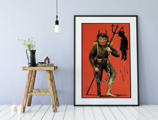 Krampus Christmas Holiday Card Poster Print No Frame by My Store