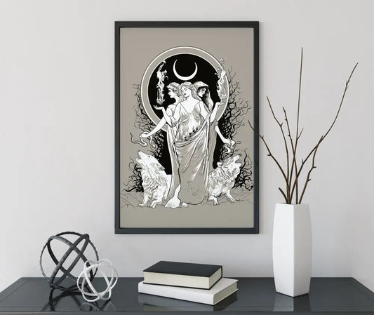 Moon Goddess Hecate Poster No Frame Art Print by My Store