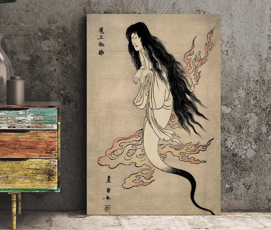 A Tale Of Horror From The Yotsuya Station On The Tokaido Road - Ghost Of The Murdered Wife Oiwa - Utagawa Toyokuni (No Frame)