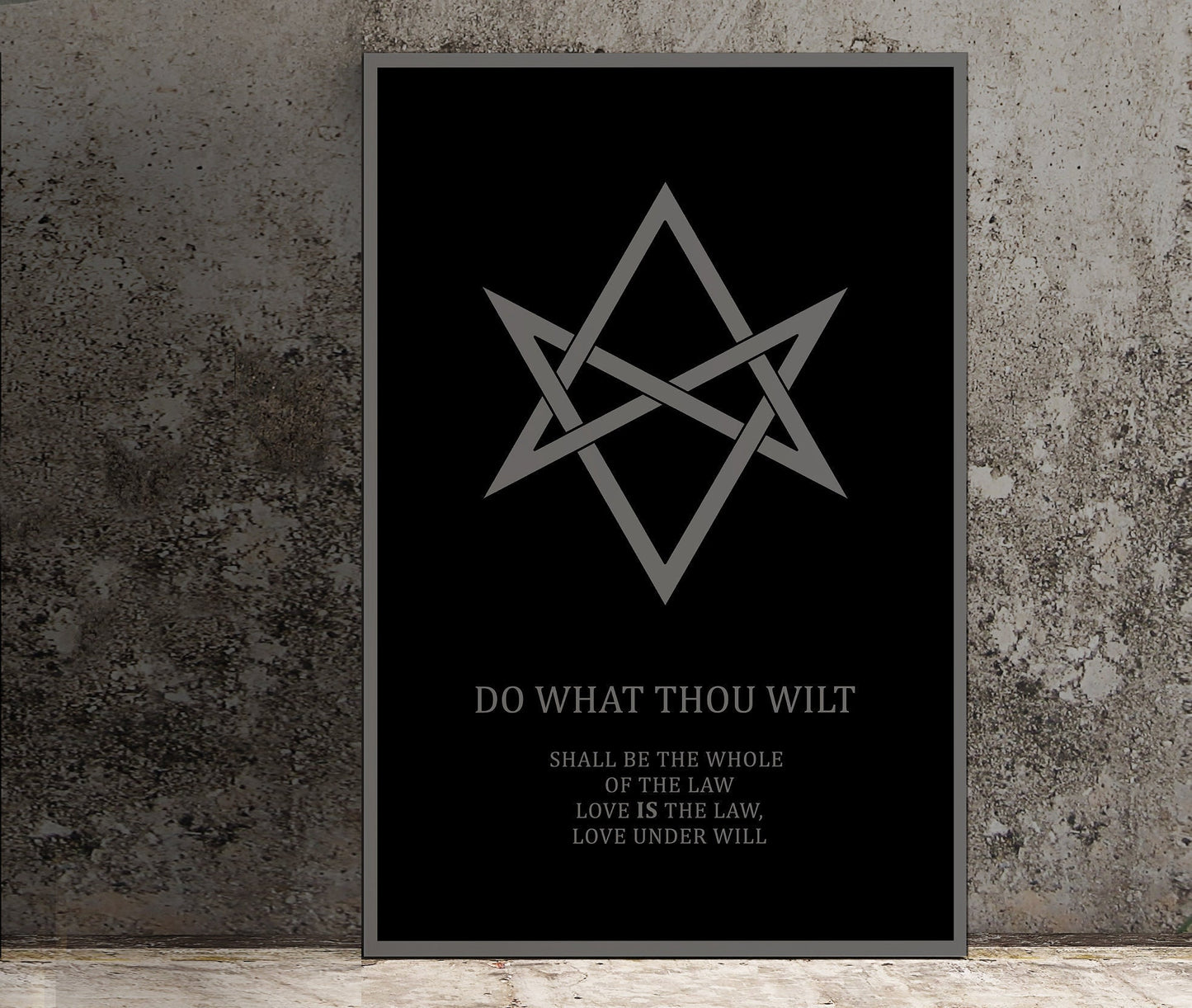 Do What Thou Wilt - Thelema Poster - Aleister Crowley Quote Poster (No Frame)