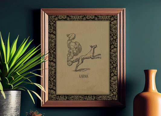 Karma By Claude Paradin Devises Heroïques 1557 No Frame Fine Art Print For Collectors by My Store