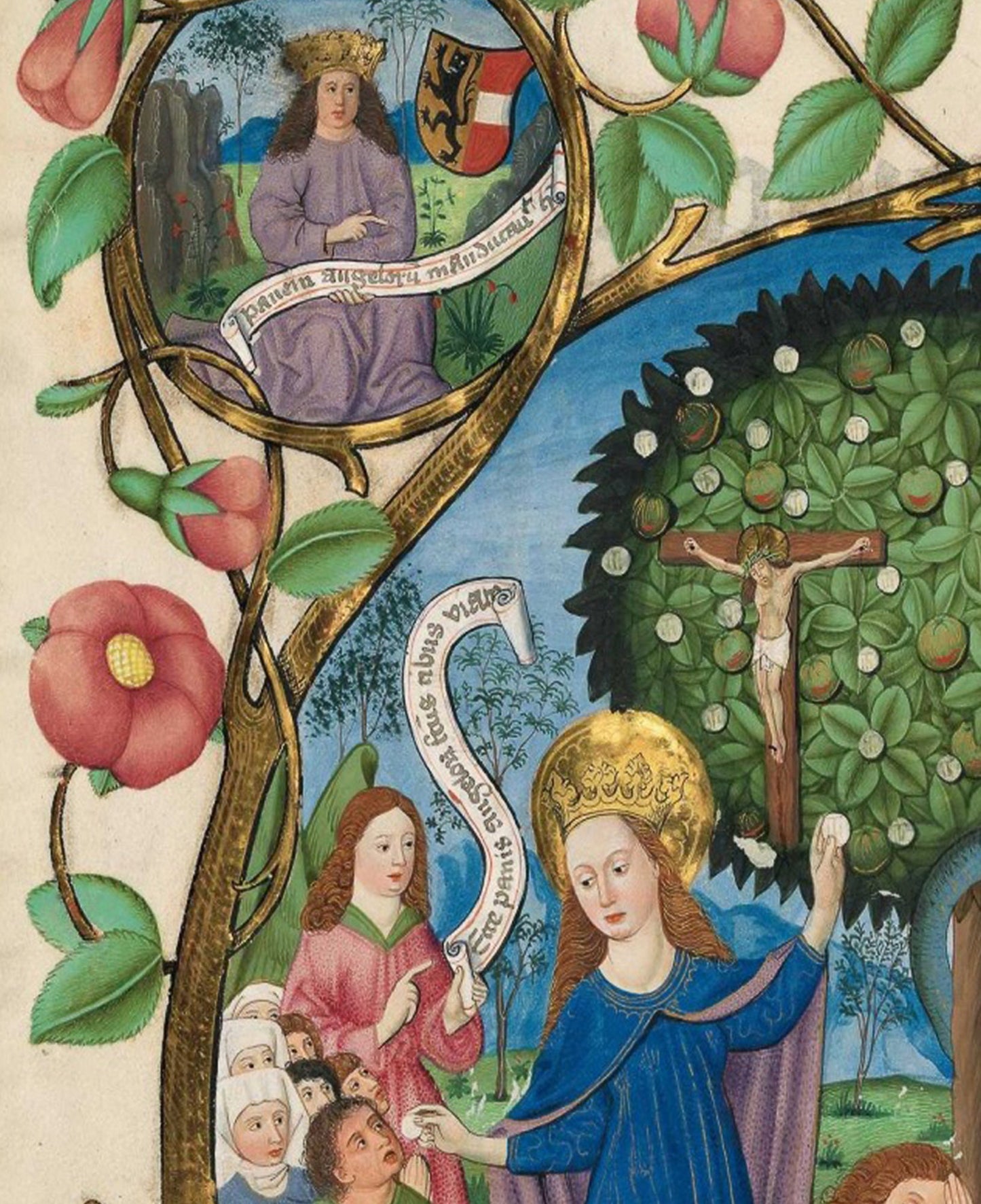 Tree of Life and Death Flanked by Eve and Mary-Ecclesia (Poster, No Frame)