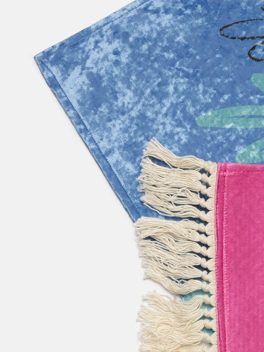 Vintage Art Rug Lady With Unicorn Marbled Velvet For Luxury Statement Piece In Elegant Living Rooms by My Store