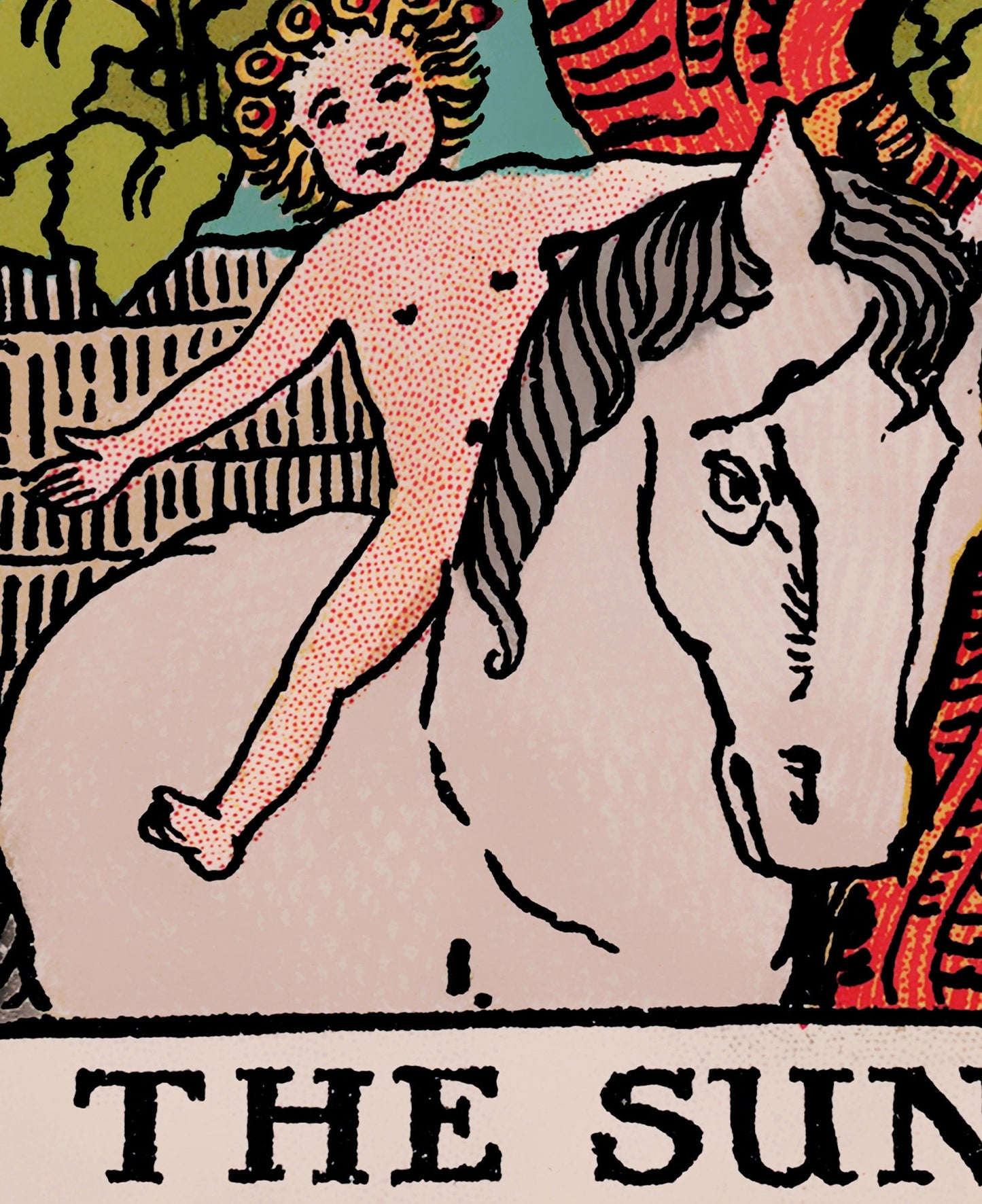 The Sun- Tarot Card Print - The Sun Card Poster, No Frame