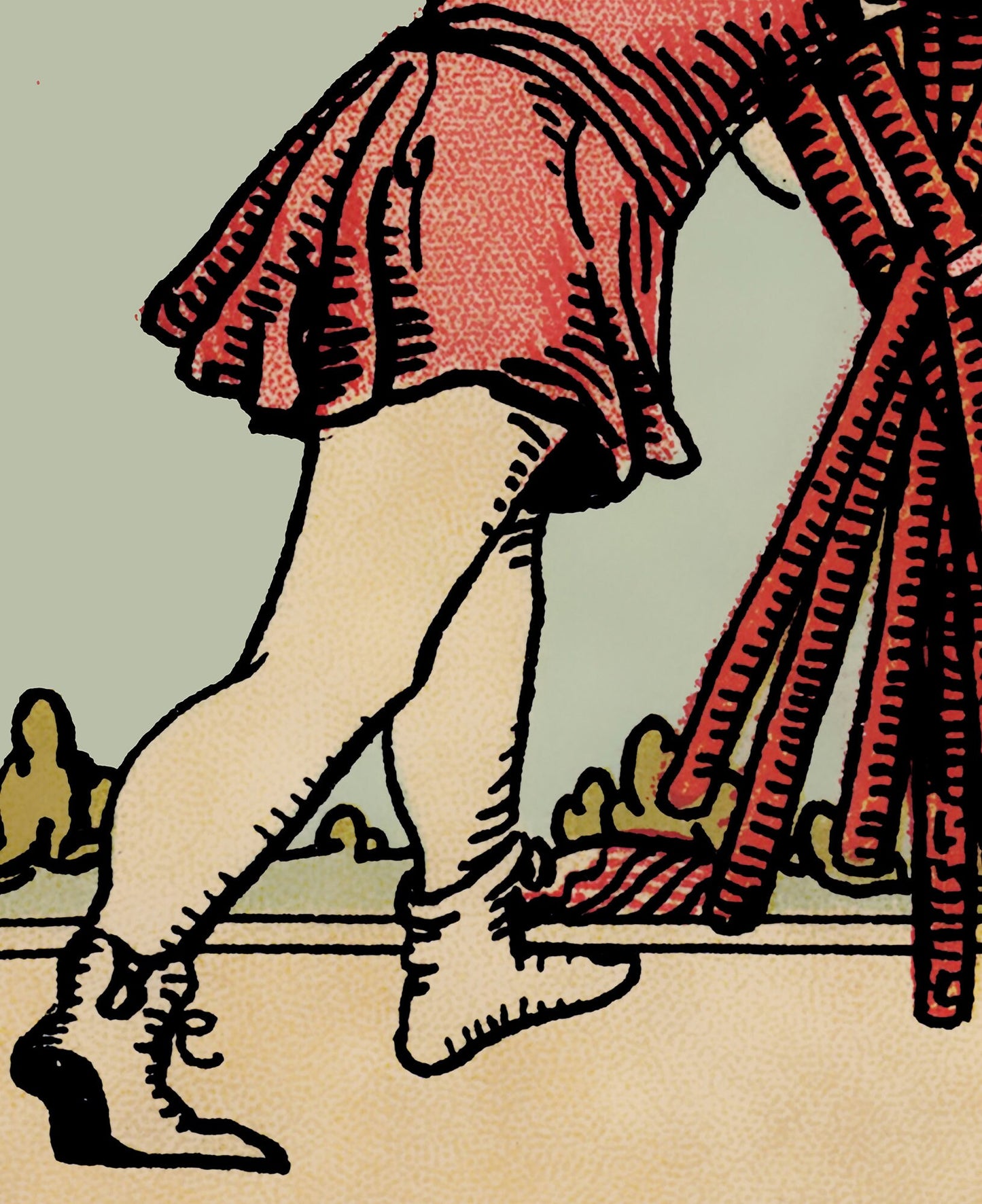 10 of Wands- Tarot Card Print - The Ten of Wands Card Poster, No Frame