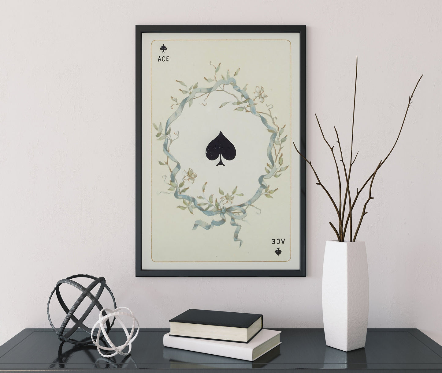 Ace of Spades Playing Card Print - No Frame