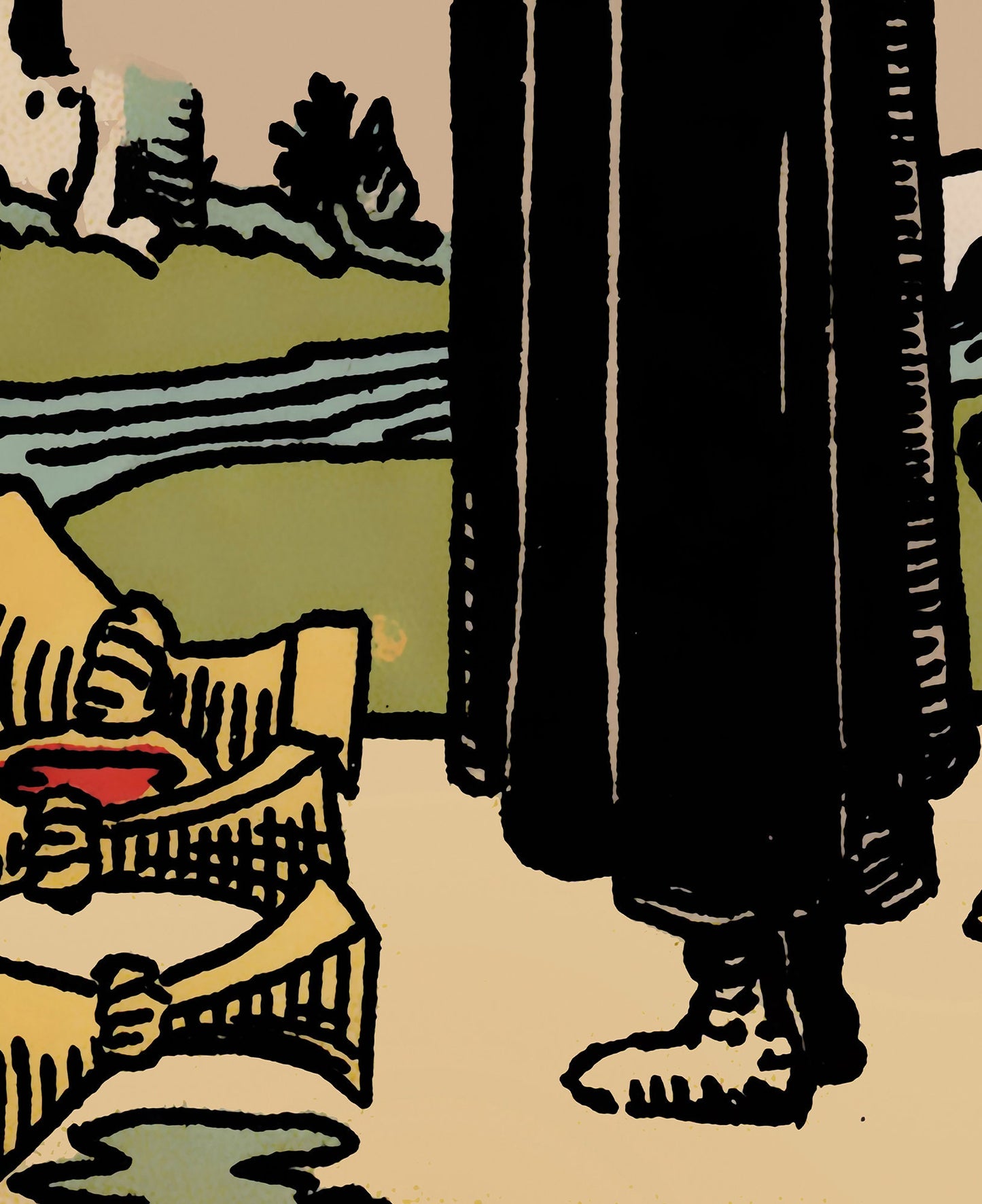 Five of Cups - Tarot Card Print - The Five of Cups Card Poster, No Frame