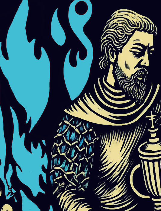 Knight Of Cups Tarot Poster No Frame Card Print For Elegant Tarot Wall Decor Enthusiasts by My Store