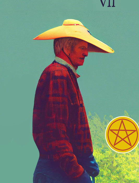 Seven Of Pentacles Tarot Card Print No Frame Coming Soon by My Store