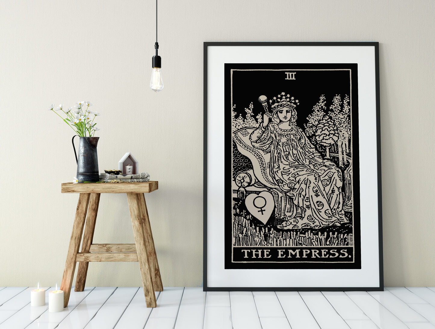 The Empress - Tarot Card Print - The Empress Card Poster, No Frame