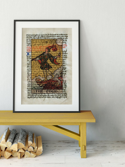 The Fool Tarot Card Print Major Arcana Wall Art Illustrated By Pamela Colman Smith by My Store