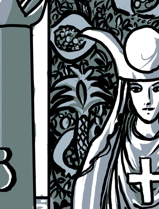 The High Priestess Tarot Card Print No Frame Poster by Printagrams for Sacred Spaces by My Store