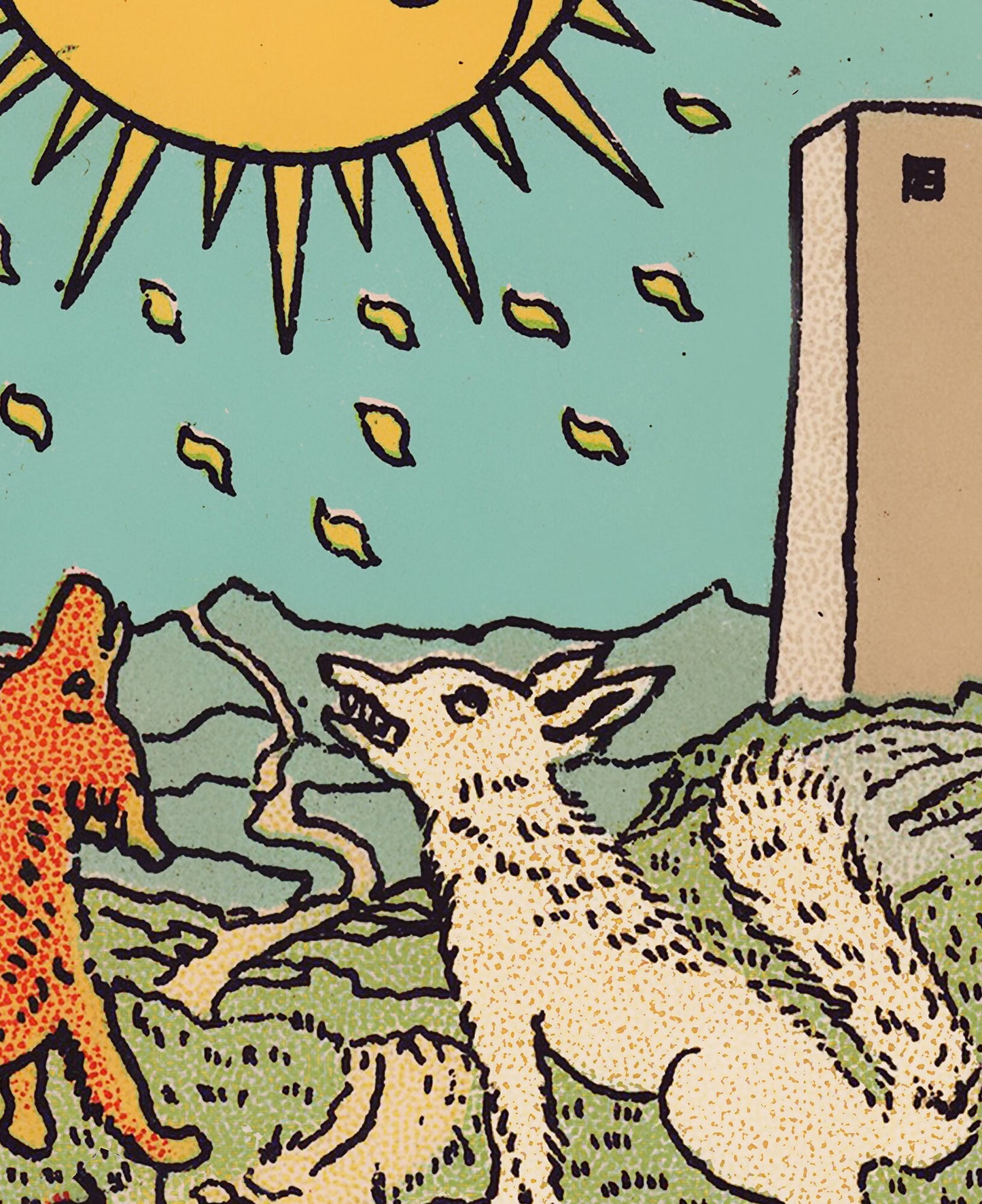 The Moon - Tarot Card Print - The Moon Poster, No Frame