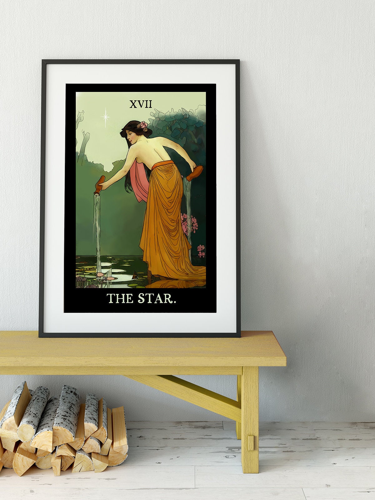 The Star - Tarot Card Print from the Green Menagerie Tarot - The Star Poster, No Frame