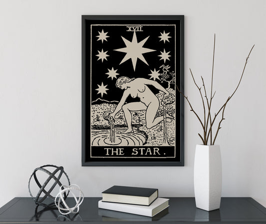 The Star - Tarot Card Print - The Star Poster, No Frame