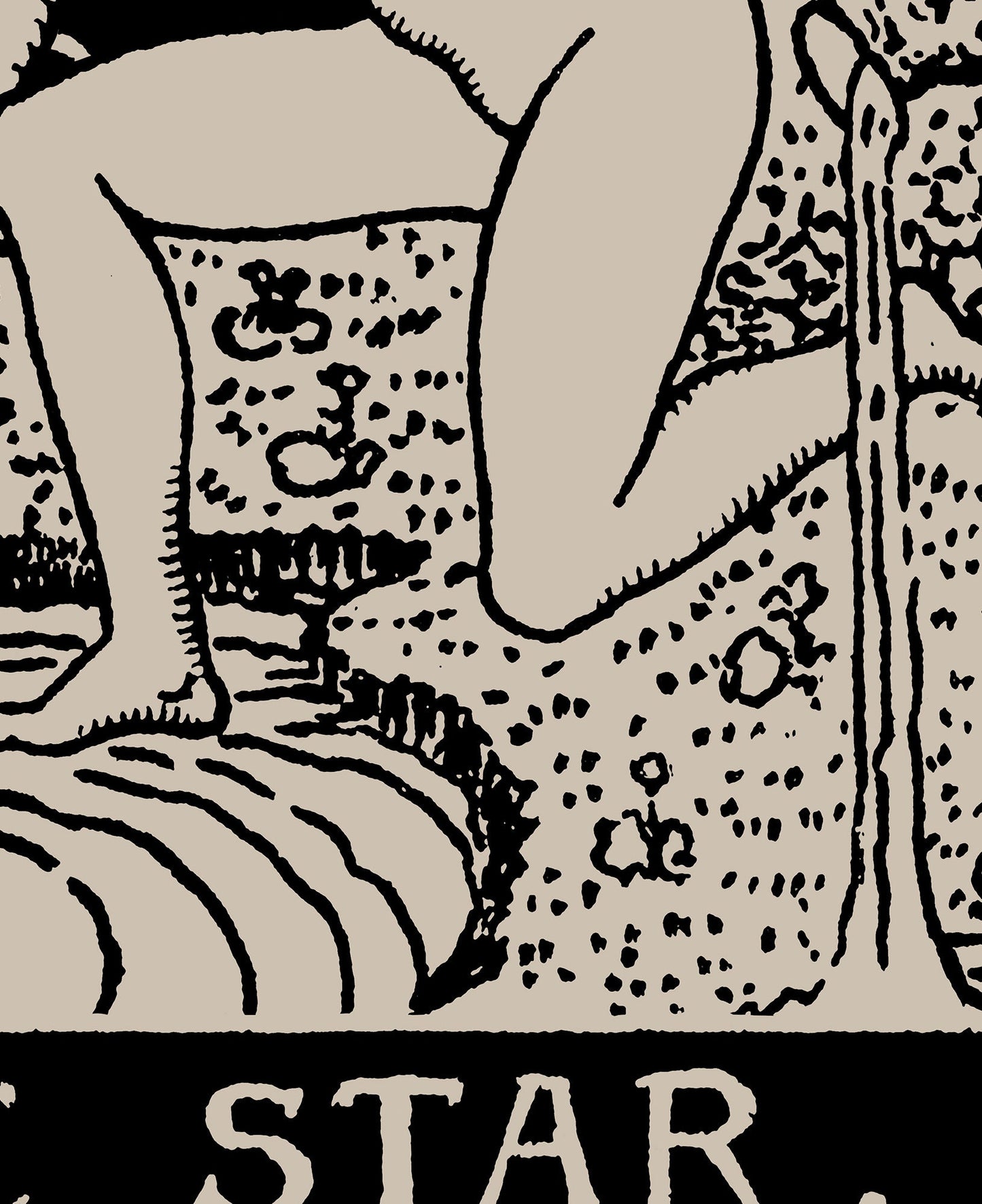 The Star - Tarot Card Print - The Star Poster, No Frame