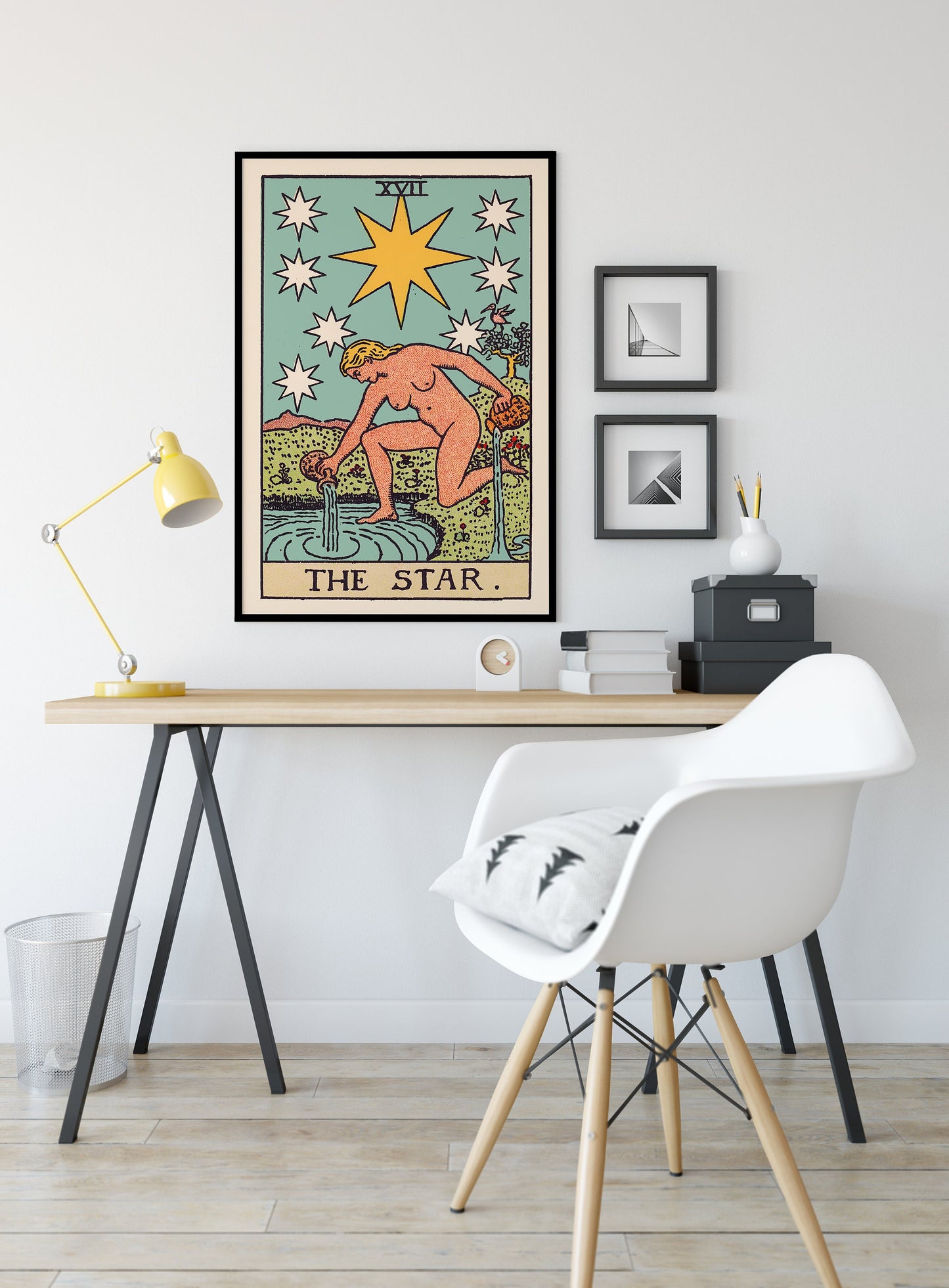 The Star - Tarot Card Print - The Star Poster, No Frame