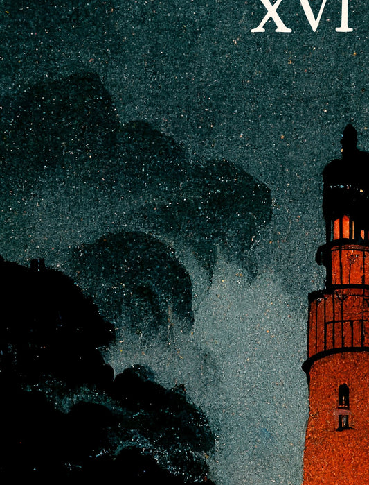 The Tower Tarot Card Print No Frame Poster Mystic Wall Art For Tarot Enthusiasts And Collectors by My Store