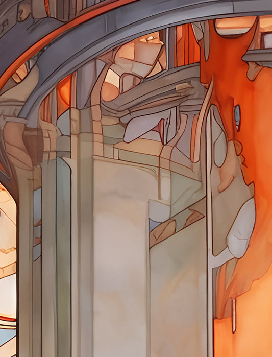 The Tower Tarot Card Print Unframed Wall Art Poster Unique Tarot Decor For Transformative Space by My Store